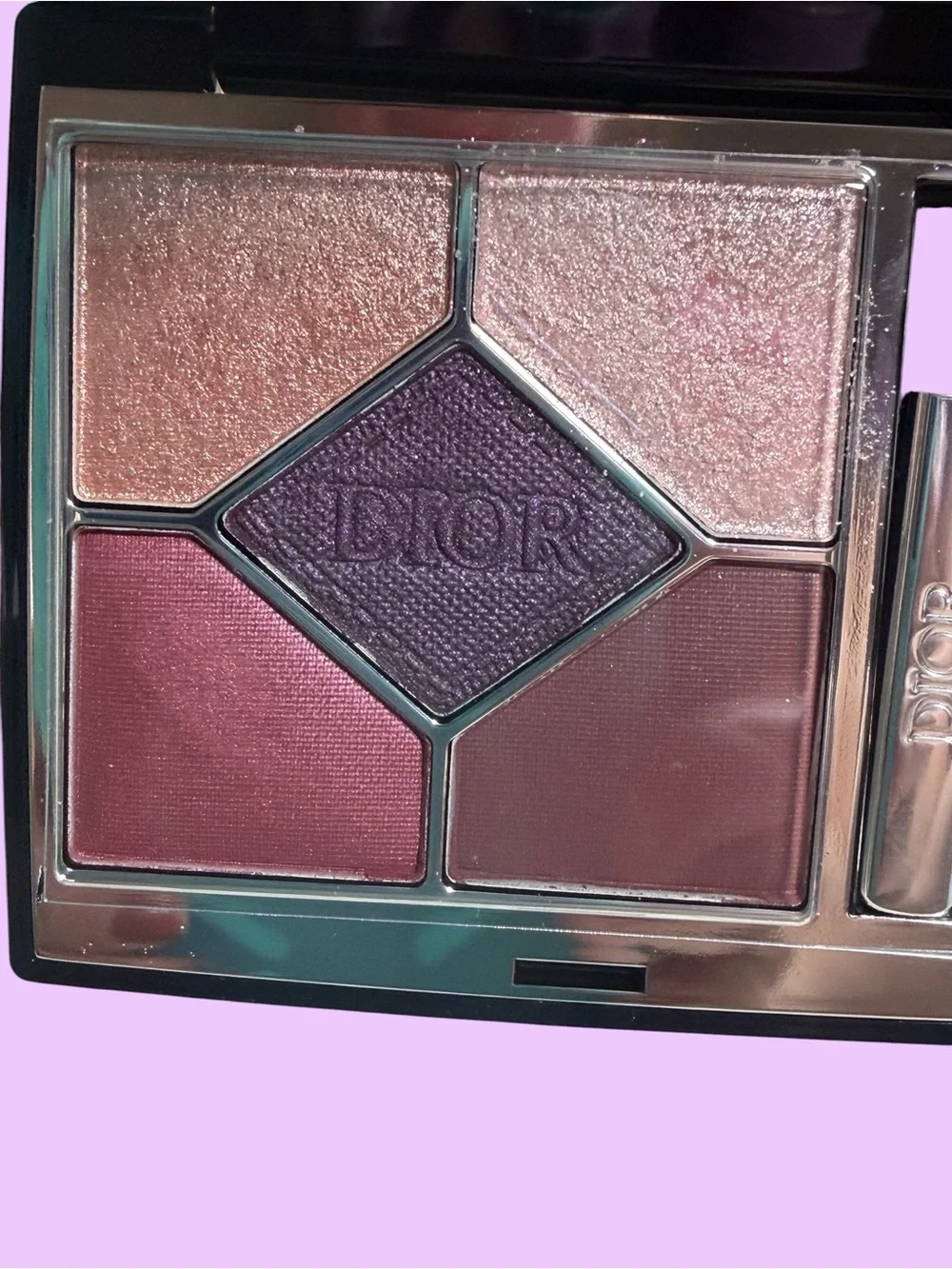 Diorshow 5-Color Eyeshadow Palette - plum & champagne Shades in DENIM